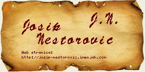 Josip Nestorović vizit kartica
